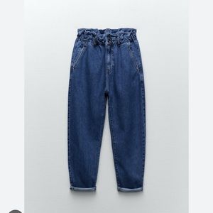 ZARA Woman JEANS | Z1975 BAGGY PAPERBAG JEANS Blue | 5862/168